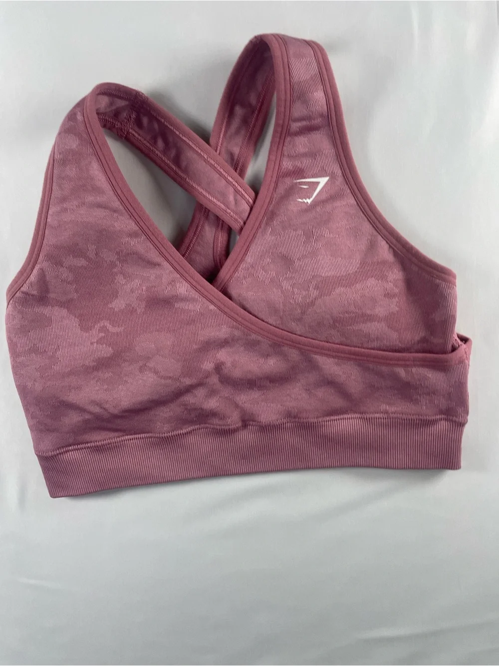 Gymshark Dusty Mauve Cross-Back Sports Bra